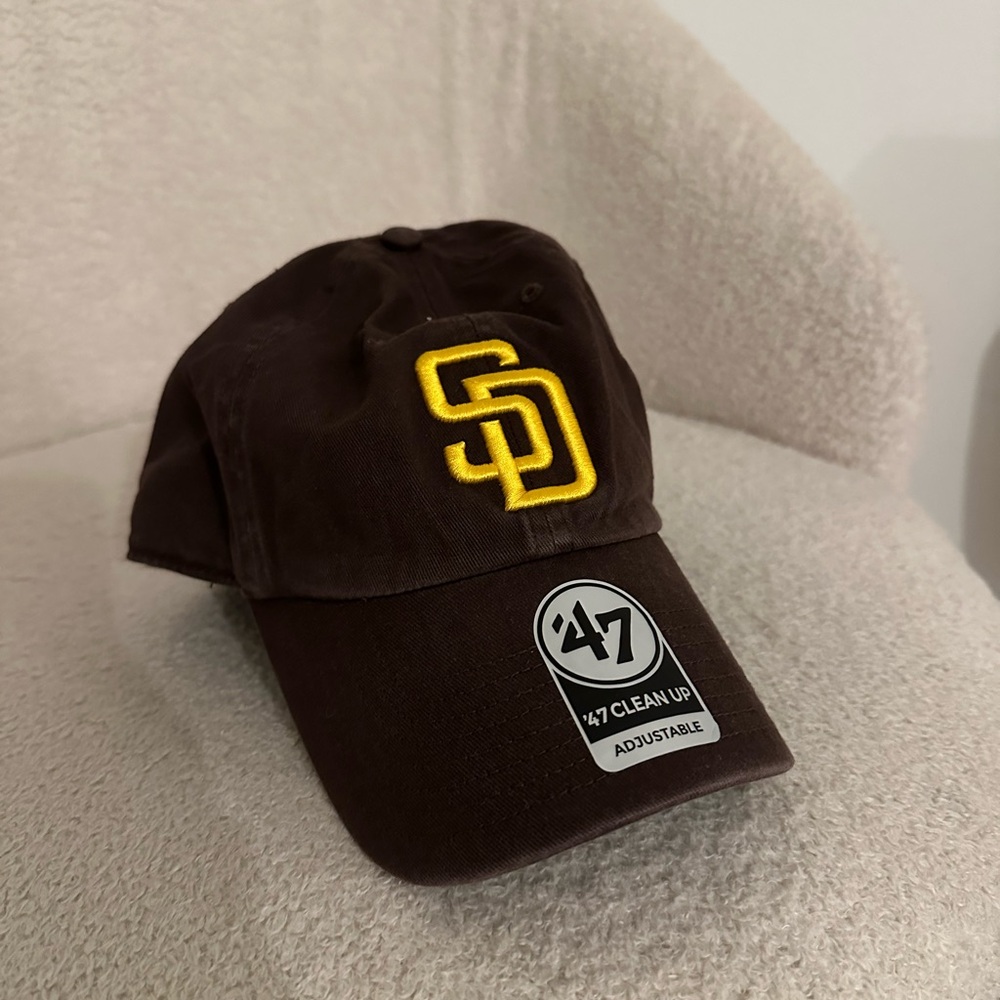 '47 San Diego Padres Cap — Brown with Yellow SD Logo